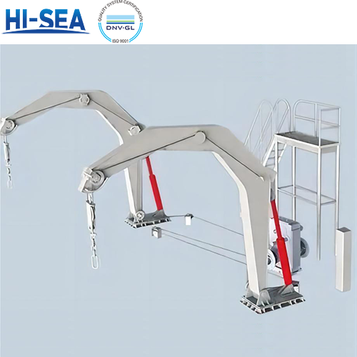 What Are The Main Materials Of The Gravity Luffing Arm Type Davit?